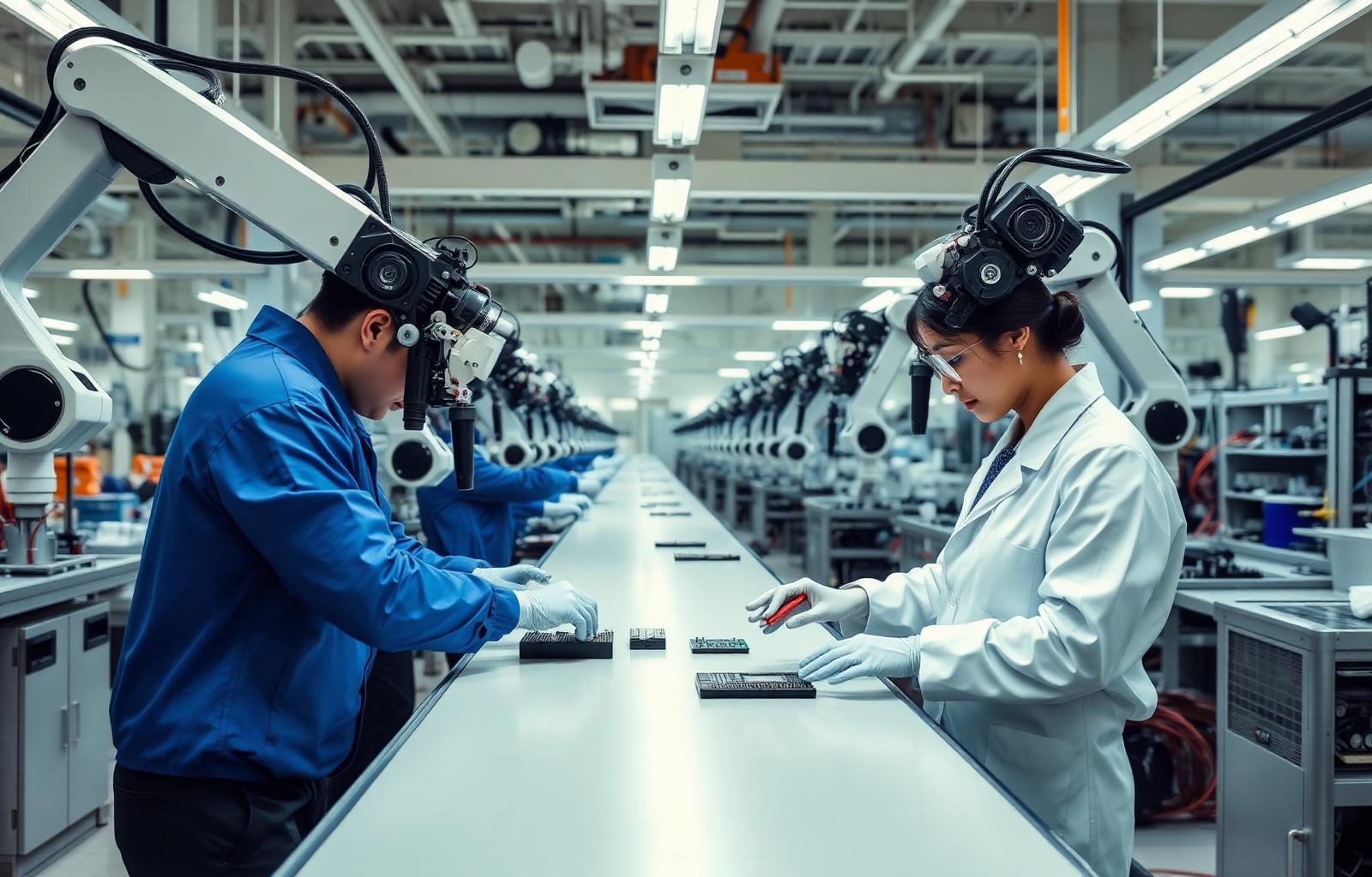 High-precision Asian manufacturing floor — INKEIROS sourcing and QA/QC operations across Asia